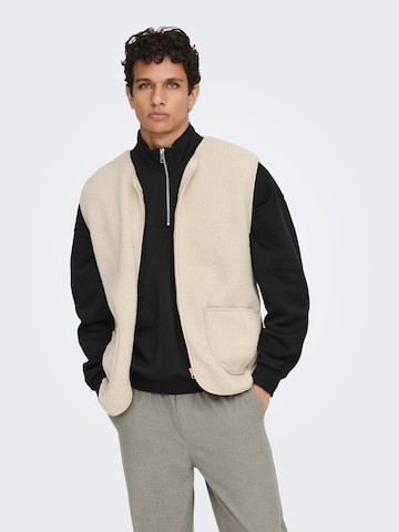 Only & Sons Vest 'ONSTony' i grå: forside