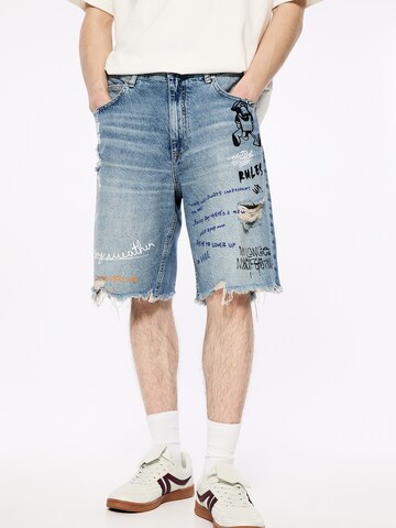 Pull&Bear Regular Shorts in Blau: predná strana