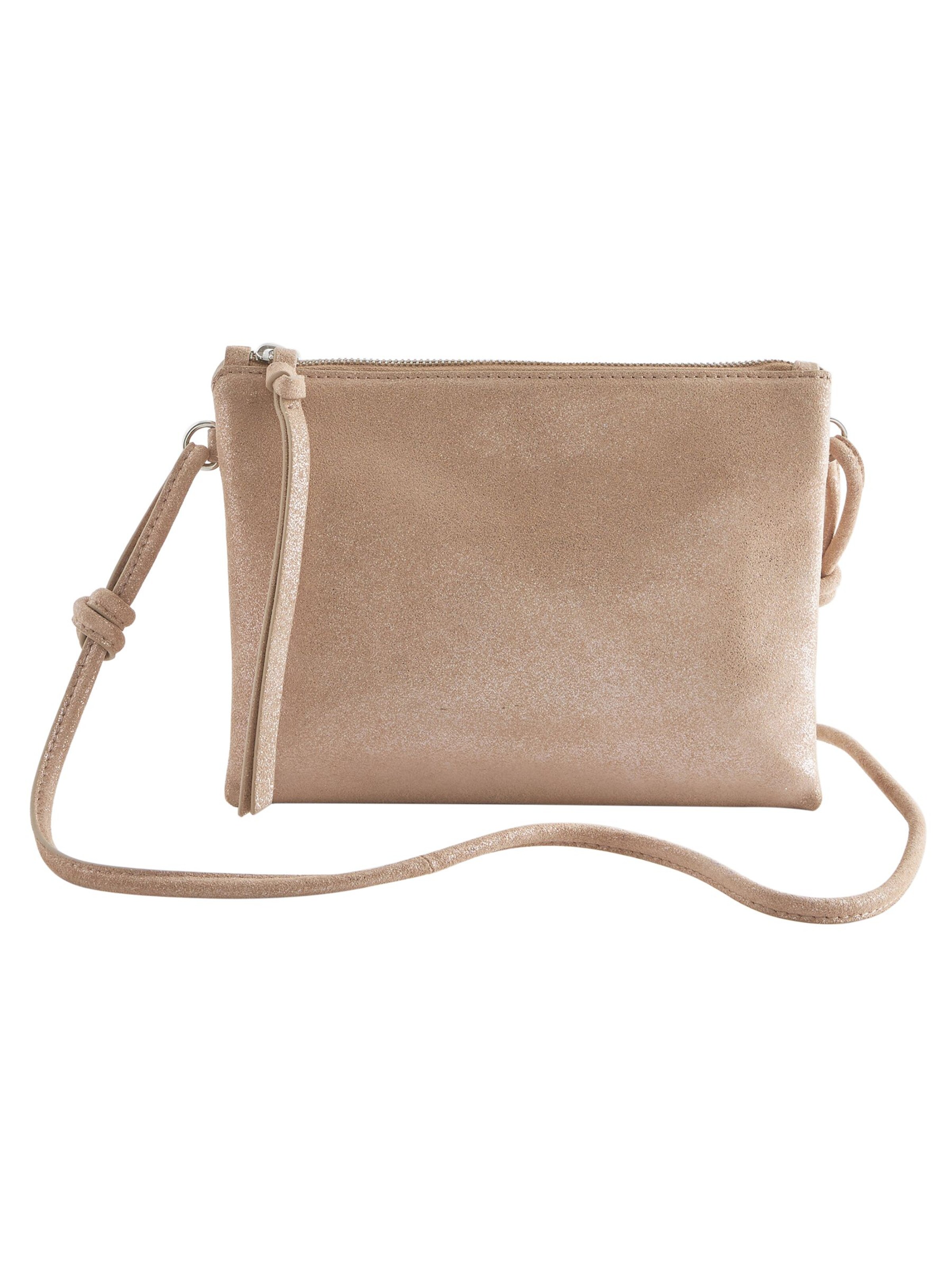 Sac à bandoulière Next en or : devant