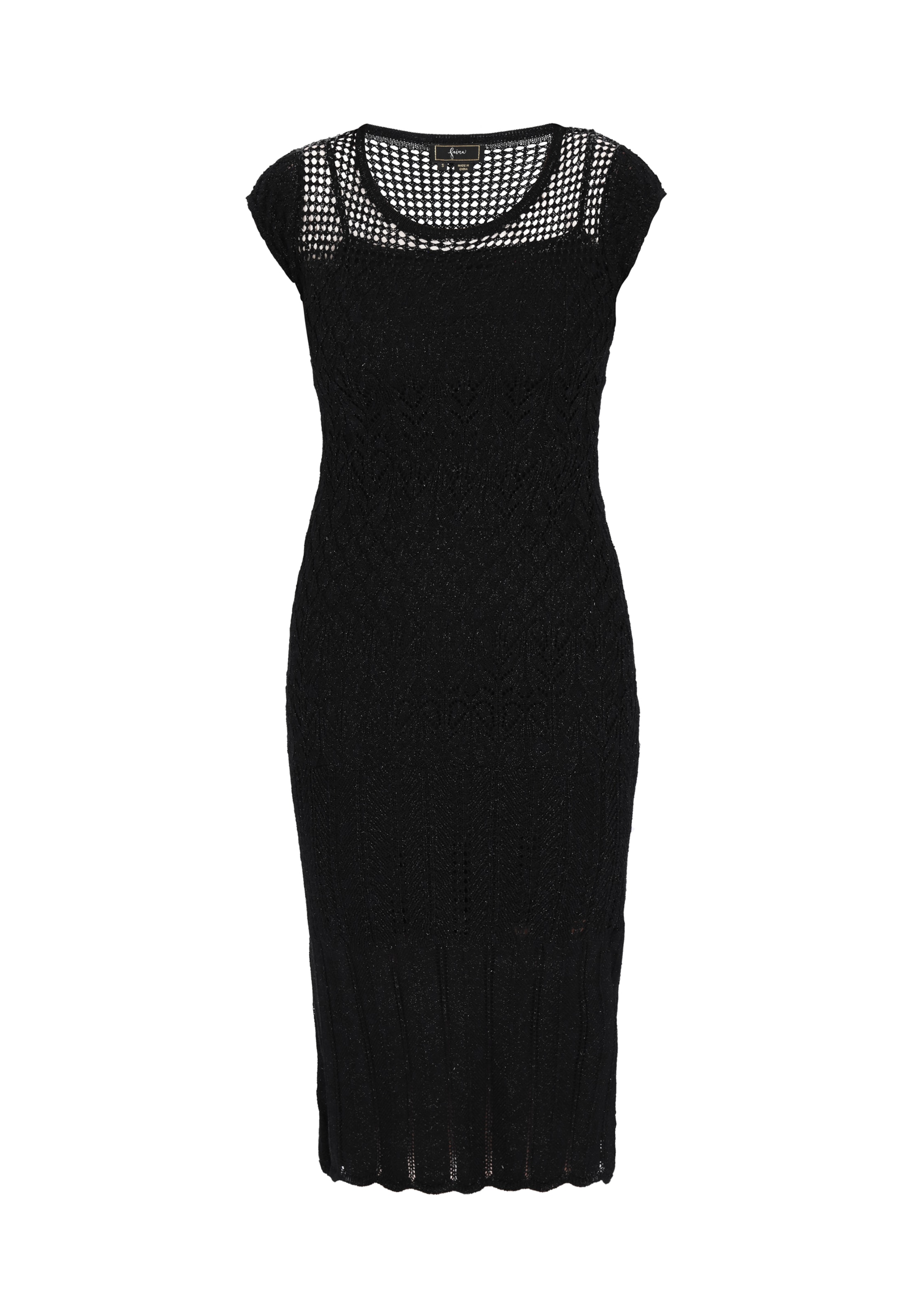 Robe faina en noir : devant