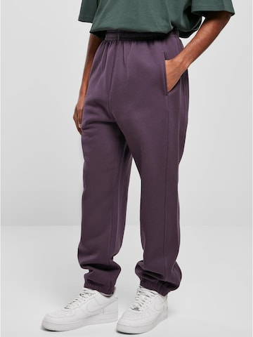 Urban Classics Tapered Trousers in Purple: front