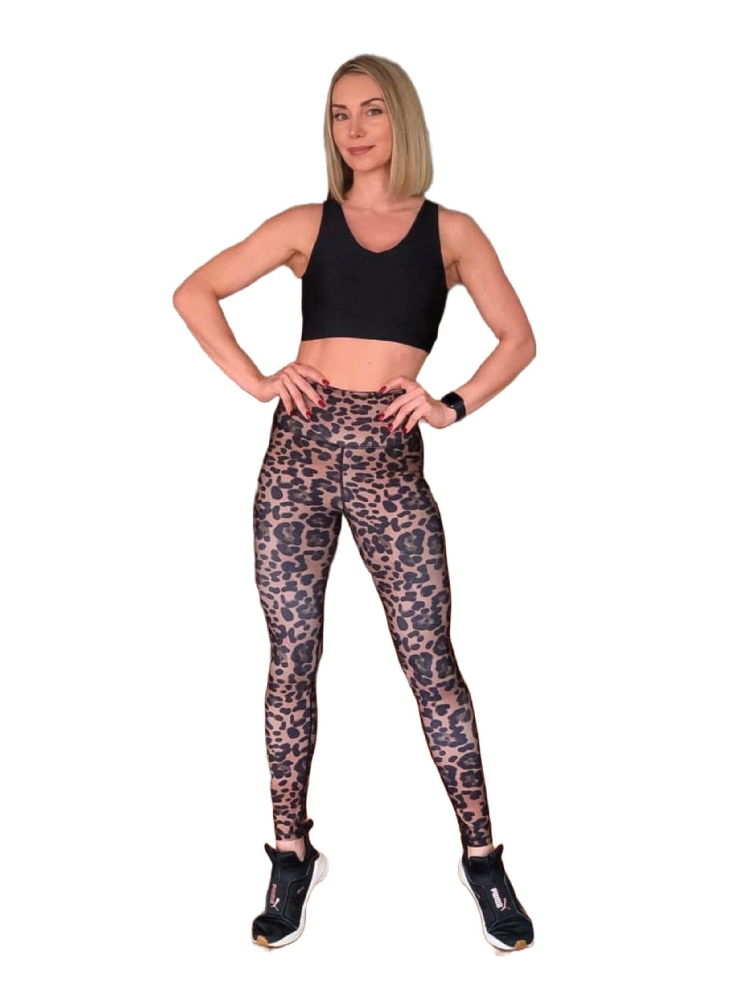 Lismina Slim fit Leggings in Brown
