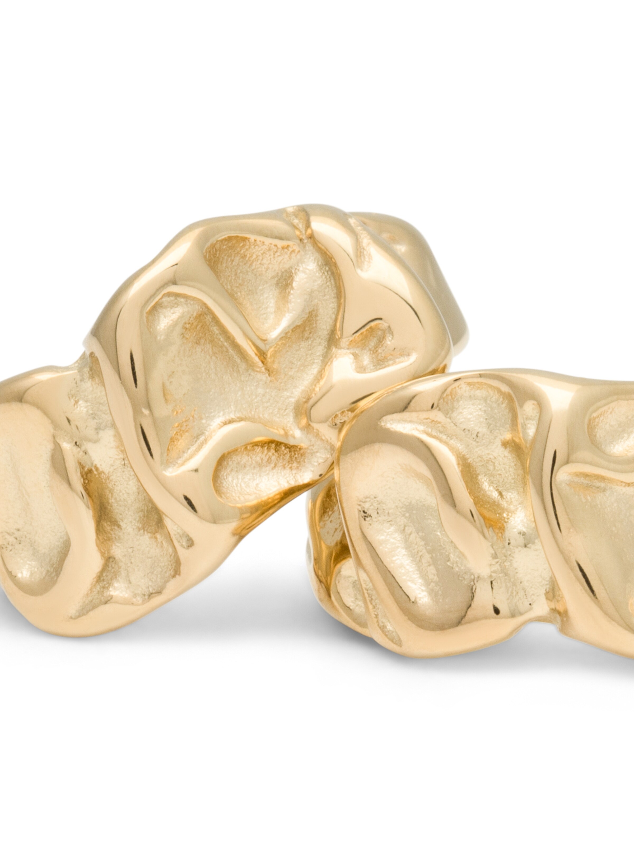 A&C Oslo – Nordic Design Jewellery Ohrringe 'Steel - Raw Coll' in Gold