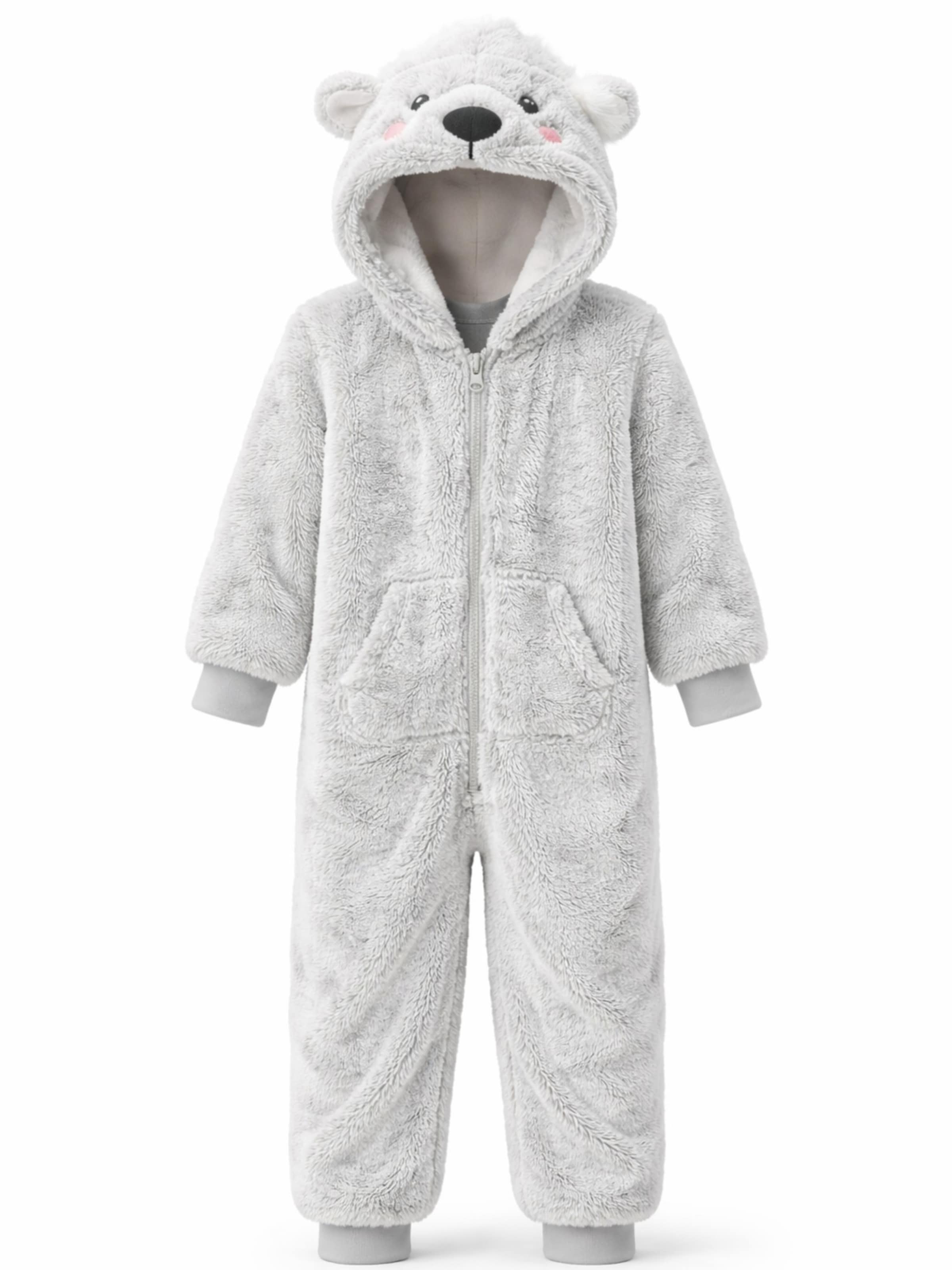 LEAFLETIC Dungarees 'Leafletic Children’s Overall' in Grey: front