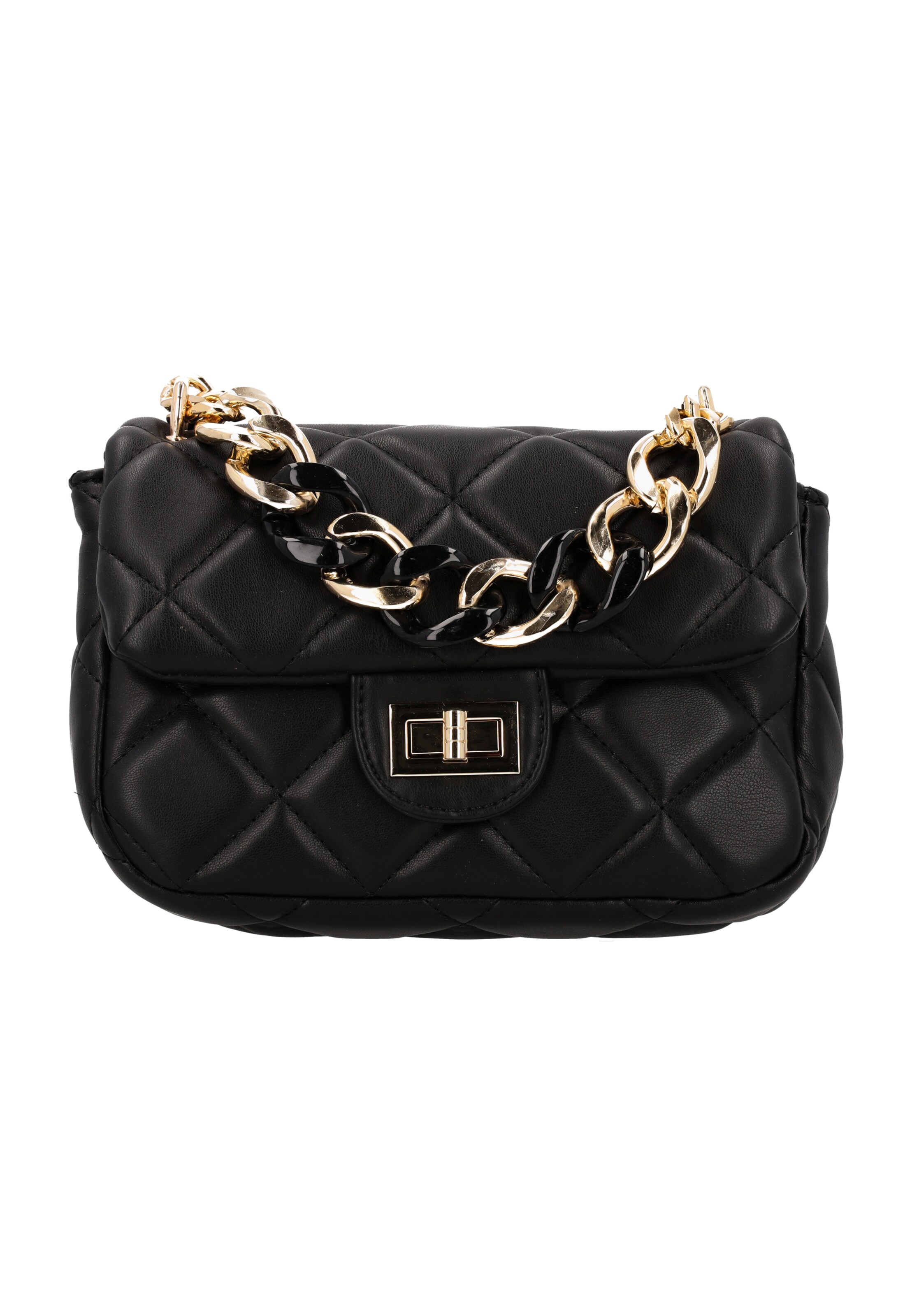 Sac à bandoulière faina en noir : devant