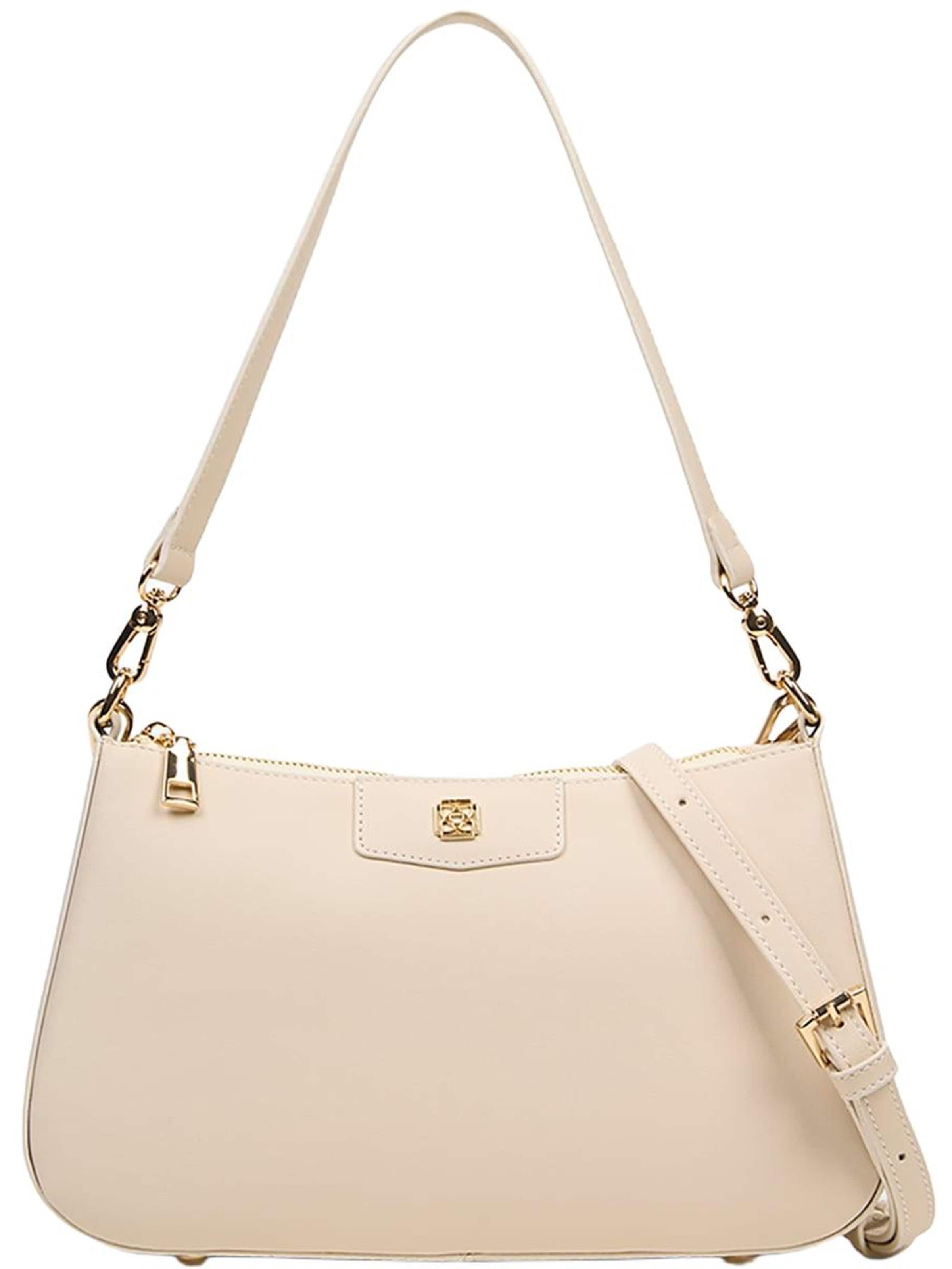 Desa Shoulder bag 'DESA Damen-Schultertasche mit verstellbarem Riemen' in White: front