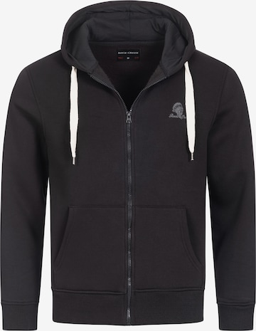 Rock Creek Sweatjacke in Schwarz: Vorderseite