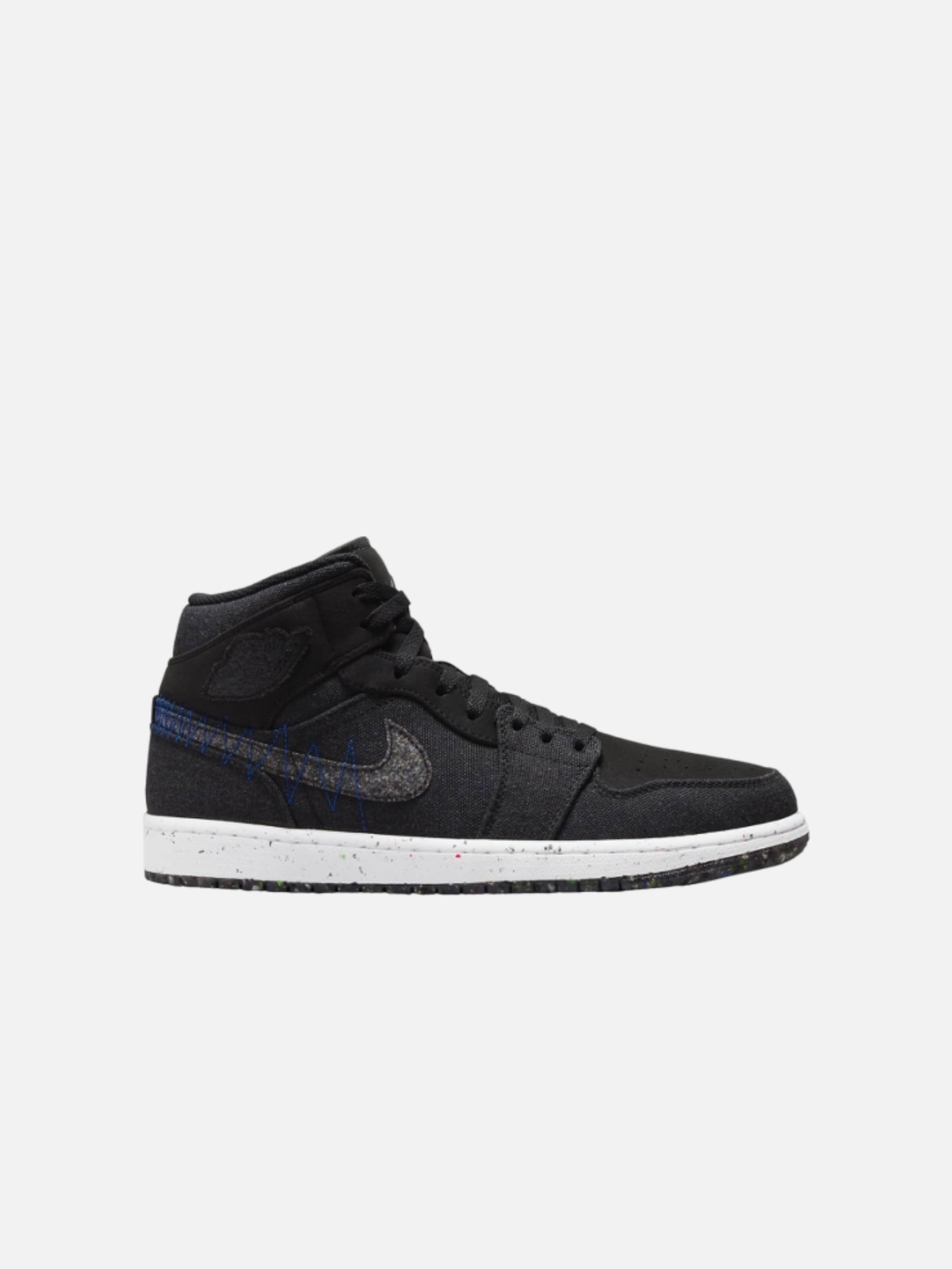 Baskets hautes 'Air 1 Mid SE Crater' Jordan en noir : devant