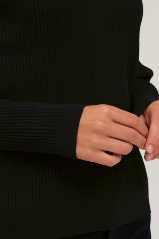 PULZ Jeans Sweater 'PZSARA' in Black