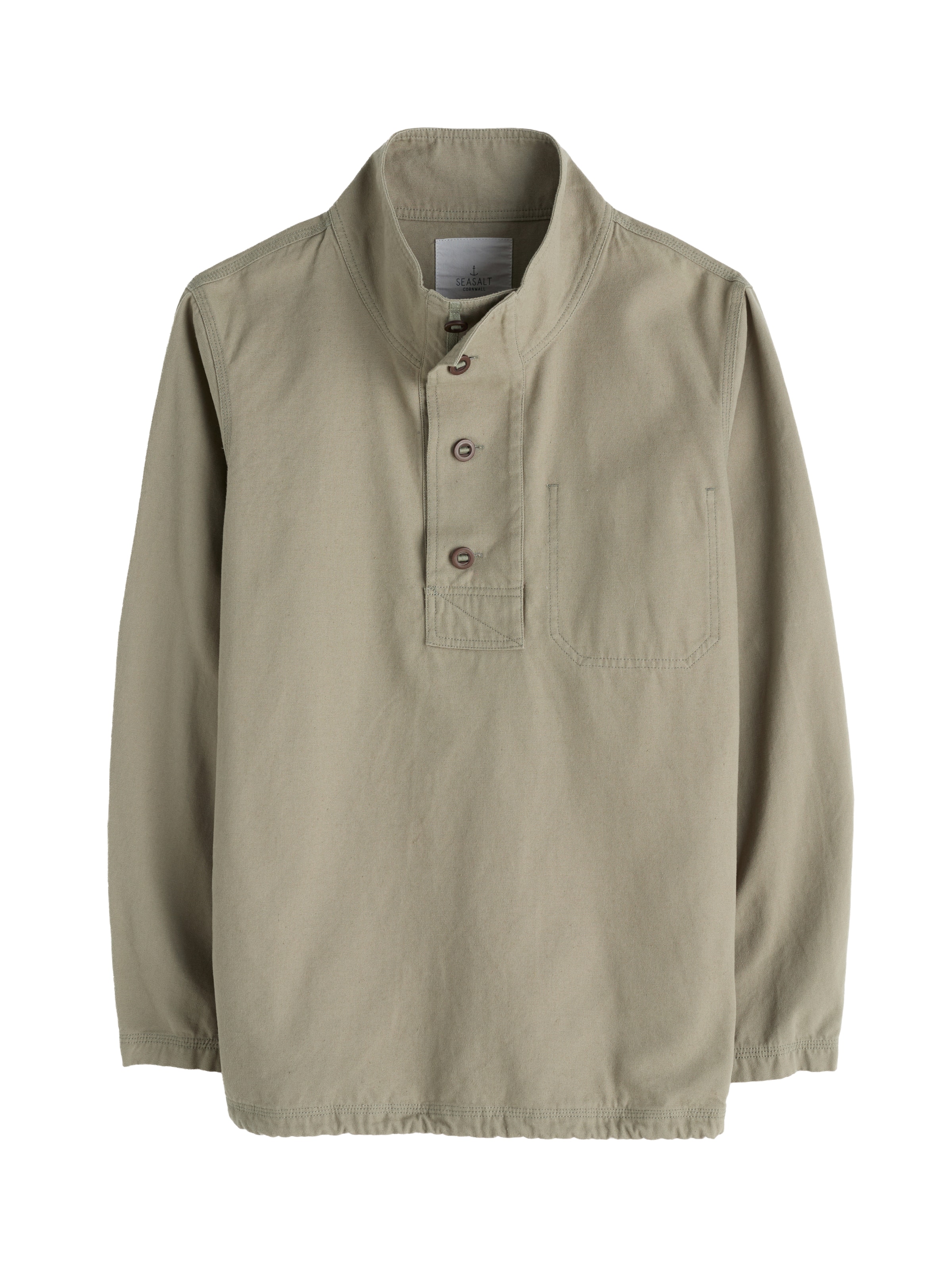 Seasalt Cornwall Klasický střih Košile – zelená: přední strana
