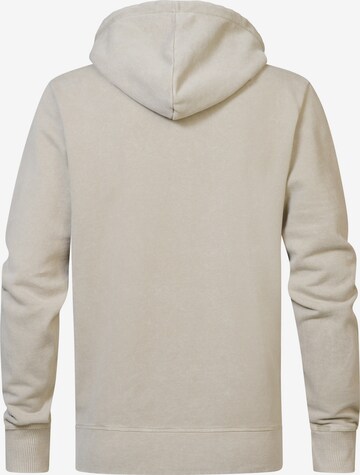 Petrol Industries Zip-Up Hoodie in Beige