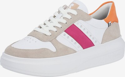 Sneaker bassa Rieker EVOLUTION di colore grigio chiaro / arancione / rosa / bianco, Visualizzazione prodotti