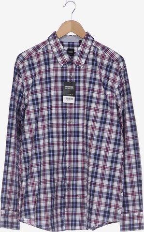 BOSS Button Up Shirt in XXL in Purple: front