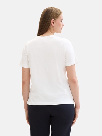 Tom Tailor Women + Μπλουζάκι σε λευκό