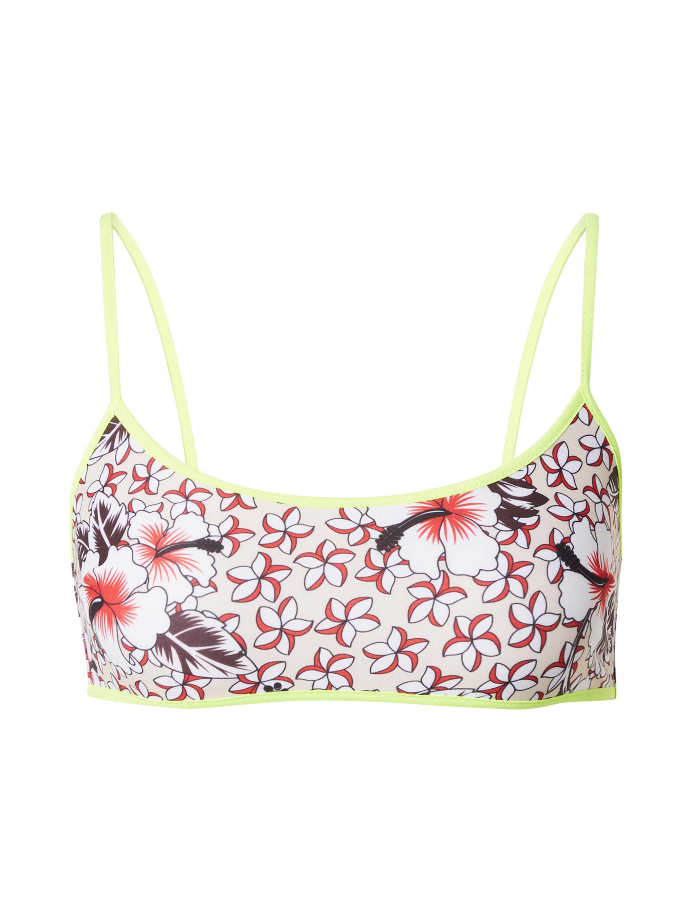 DIESEL Bustier Bikini felső - szürke: elől