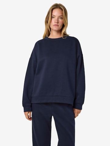 Noisy may Sweatshirt 'BLOOM' in Blauw: voorkant