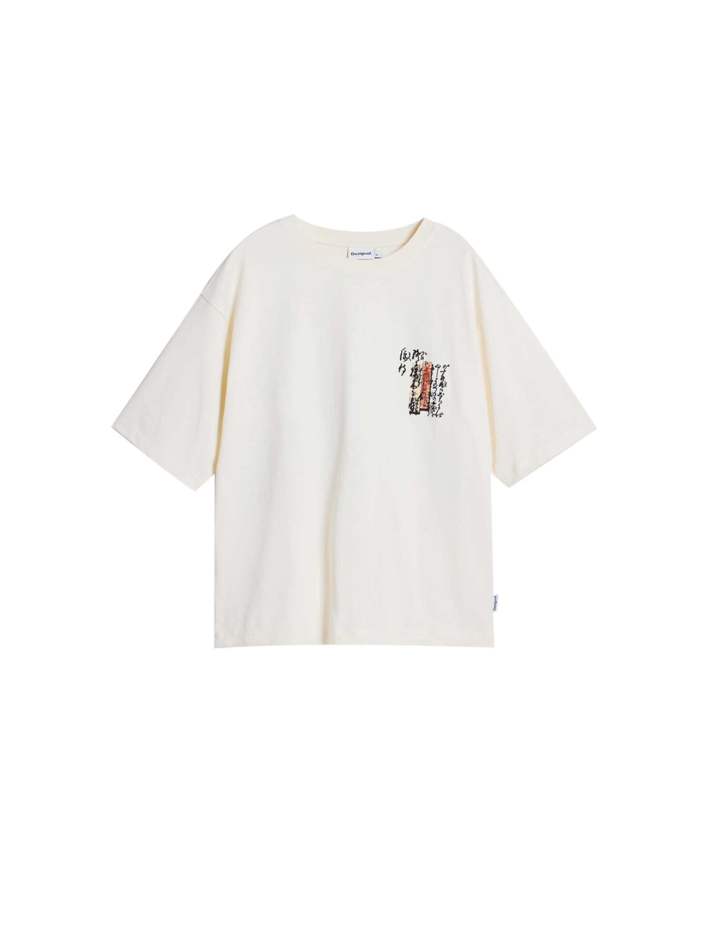 Desigual Majica 'Carpa' | bela barva: sprednja stran