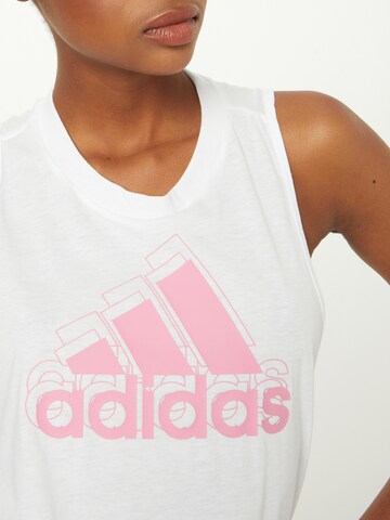 ADIDAS SPORTSWEAR Αθλητικό τοπ 'Aeroready Logo Graphic Racerback' σε λευκό