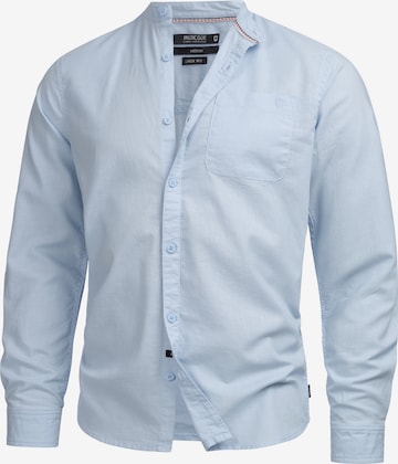 INDICODE JEANS Button Up Shirt 'INRaffi' in Blue: front