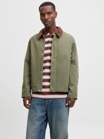 JACK & JONES Övergångsjacka 'JJWILLIAM' i grön: framsida