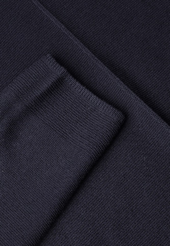 CECIL Langarm Pullover mit Rundhals und Struktur in Blau