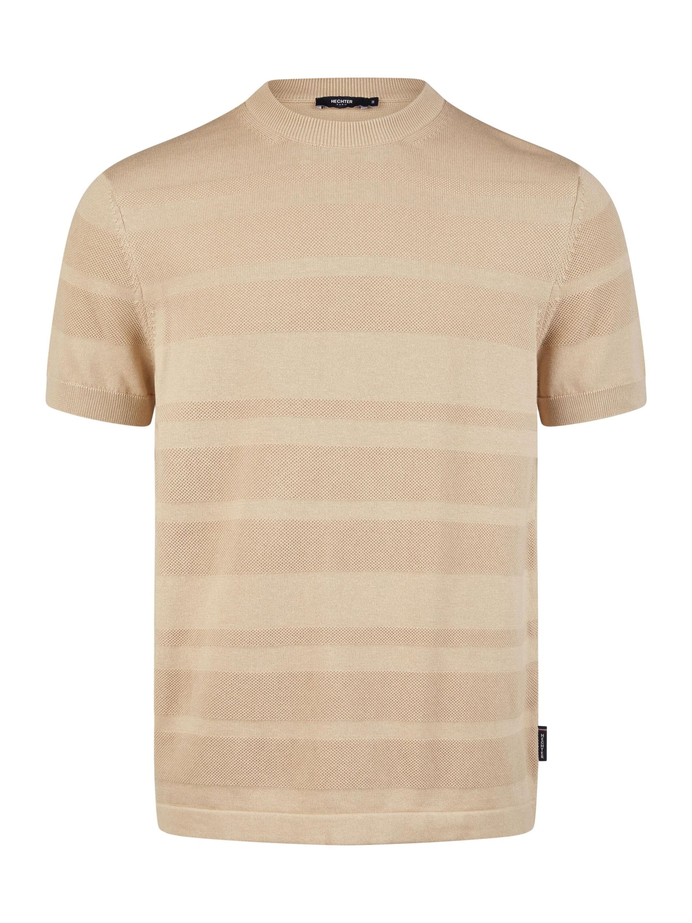 T-Shirt HECHTER PARIS en beige : devant