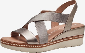 Sandales MARCO TOZZI en or : devant