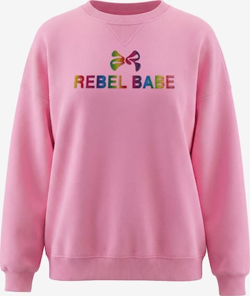 MYMO - Sweatshirt em rosa: frente
