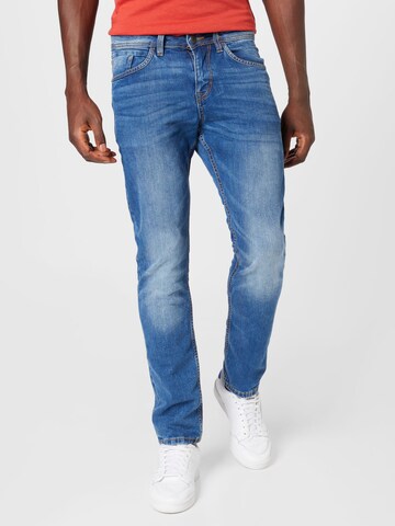 Coupe slim Jean 'Josh' TOM TAILOR en bleu : devant