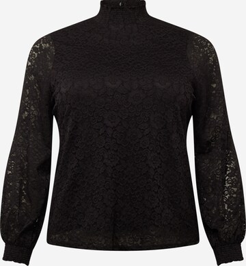 PIECES Curve Blouse 'FAUNA' in Black: front