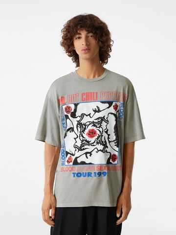 Bershka T-Shirt in Grau: Vorderseite