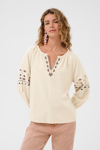 Cream Blouse 'CRAgate' in Beige: front