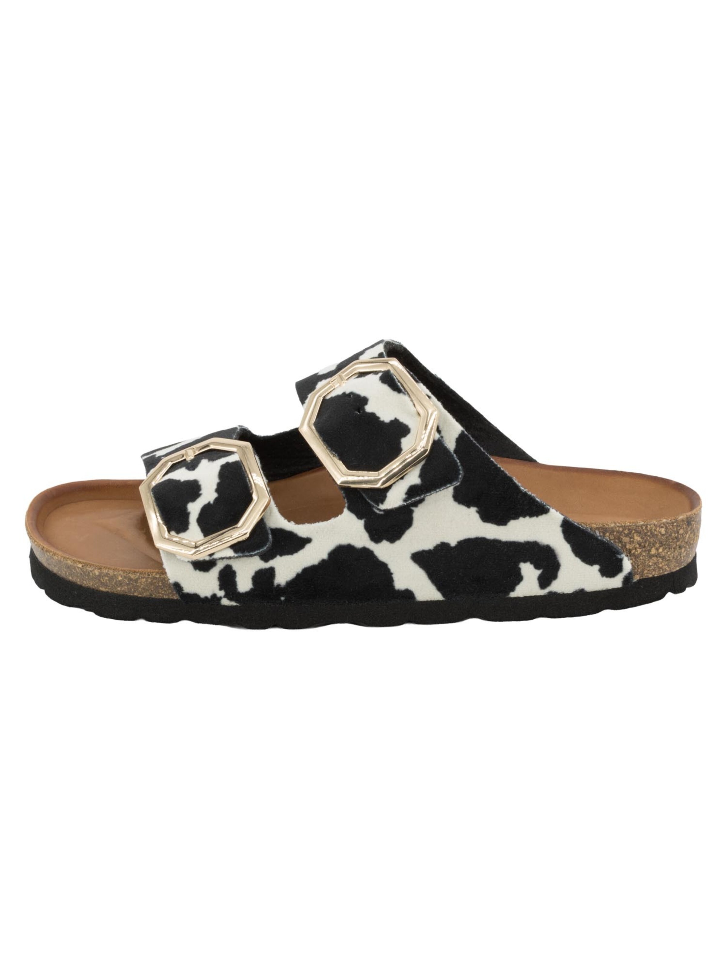 ROHDE Muiltjes 'Alba' in Zwart: voorkant