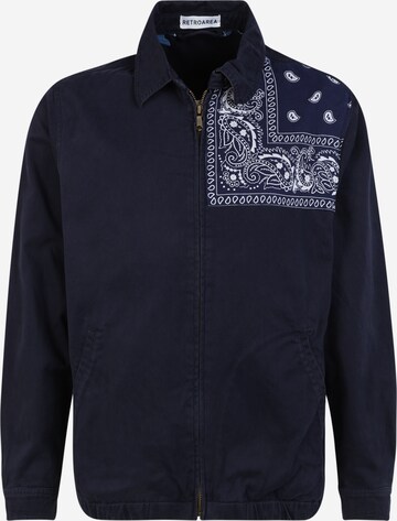 RETROAREA Between-Season Jacket in Blue: front