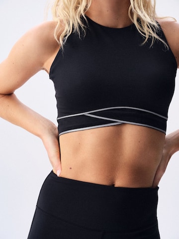 self. Bustier Sport bh in Zwart