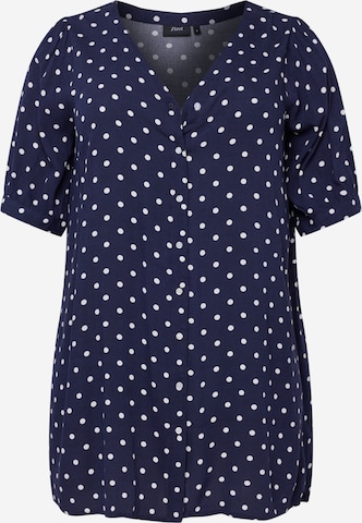 Robe-chemise Zizzi en bleu : devant