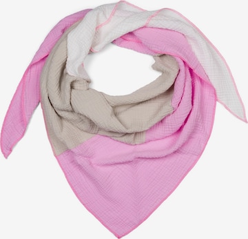 styleBREAKER Tuch '3-Farbiges Musselin Dreieckstuch' in Grau: Vorderseite