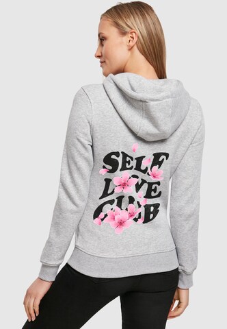 Mister Tee Sweatshirt 'Self Love Club' i grå: framsida