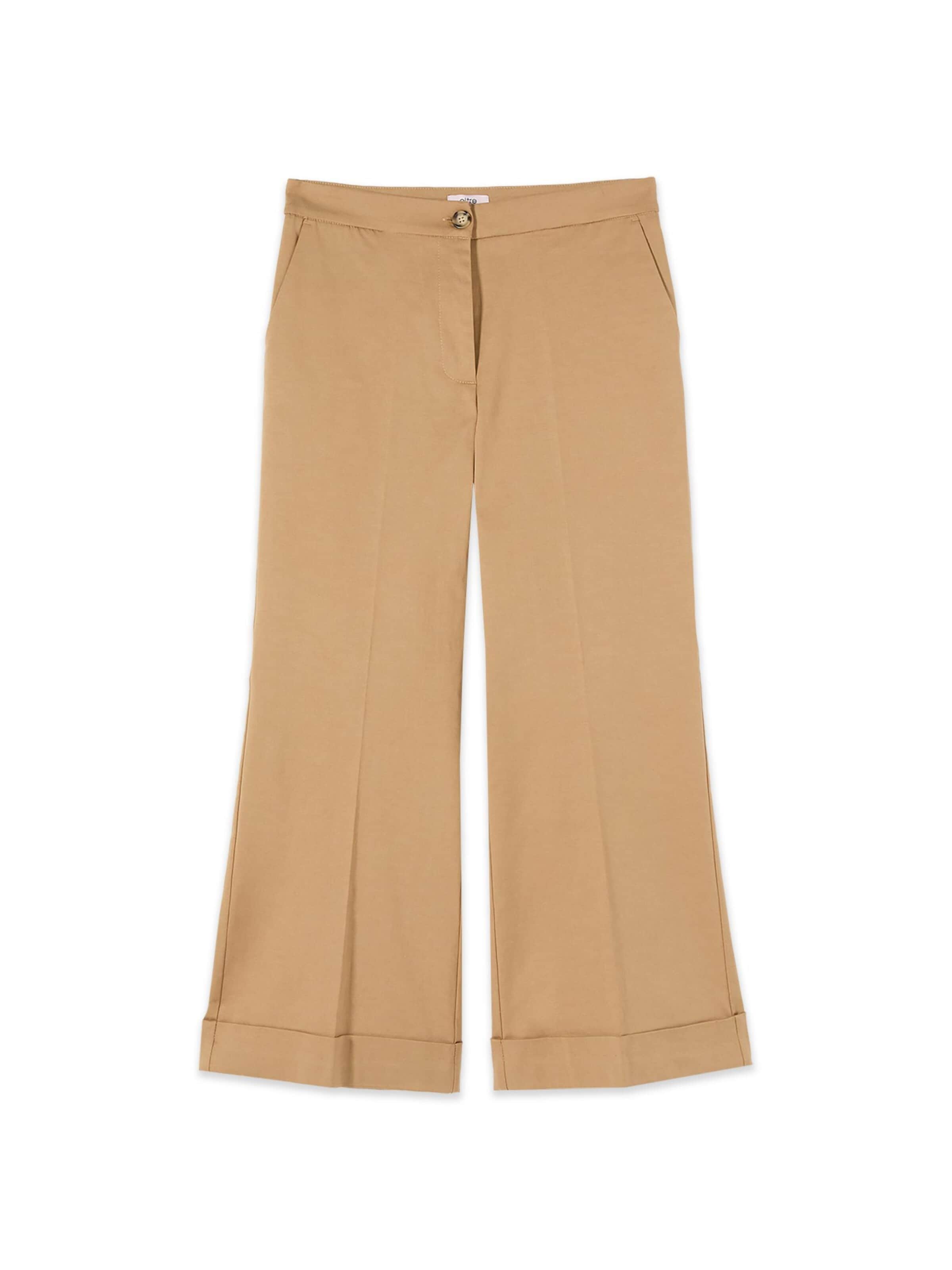 Baggy Pantaloni di oltre in beige: frontale
