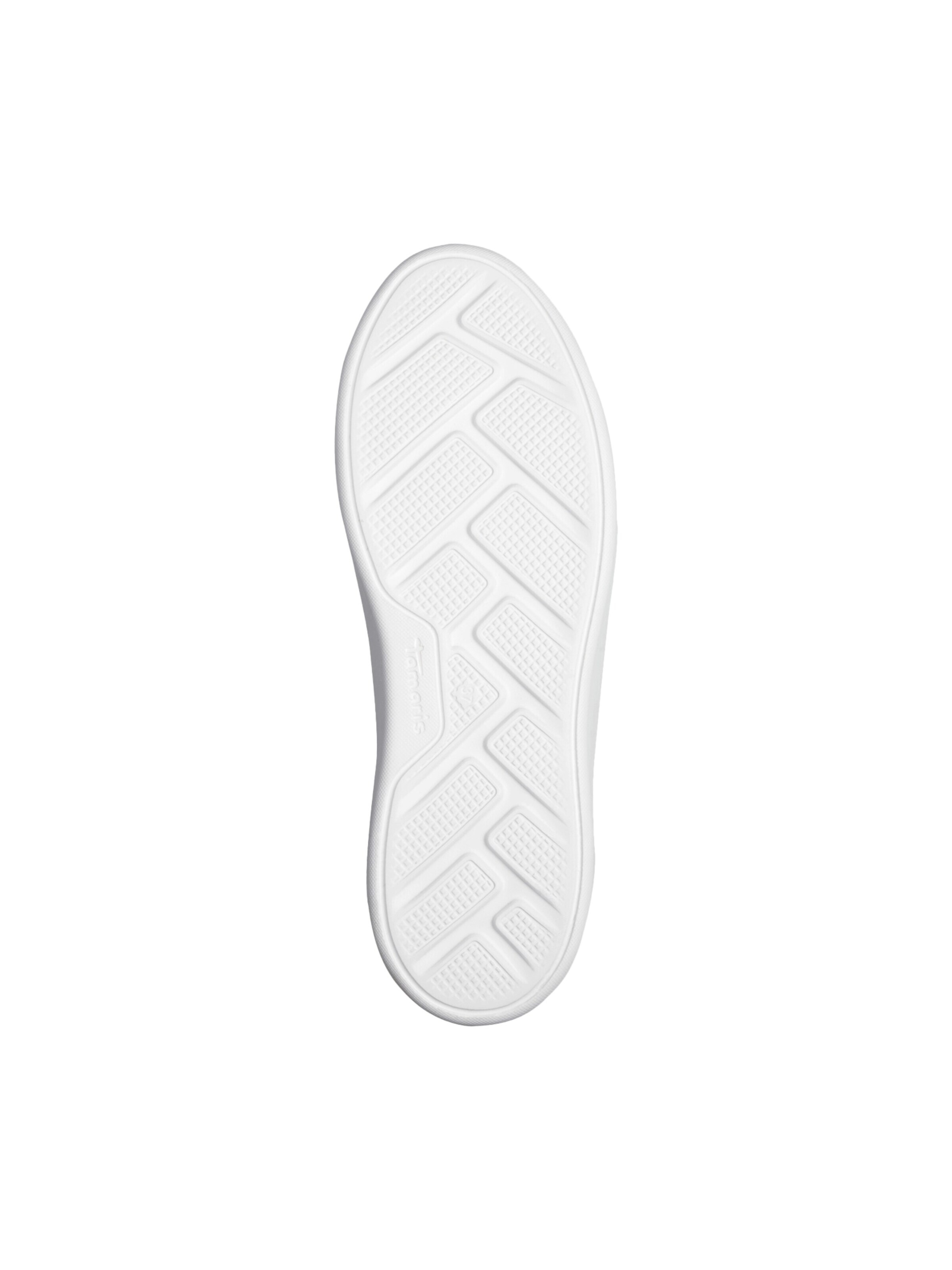 Chaussure de sport à lacets 'Leder-Sneaker' Tamaris en blanc