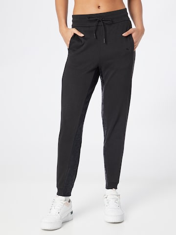 PUMA Regular Workout Pants in Black: front