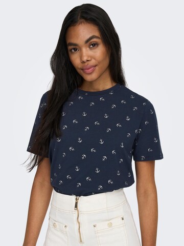 JDY T-Shirt 'Pablo' in Blau: Vorderseite