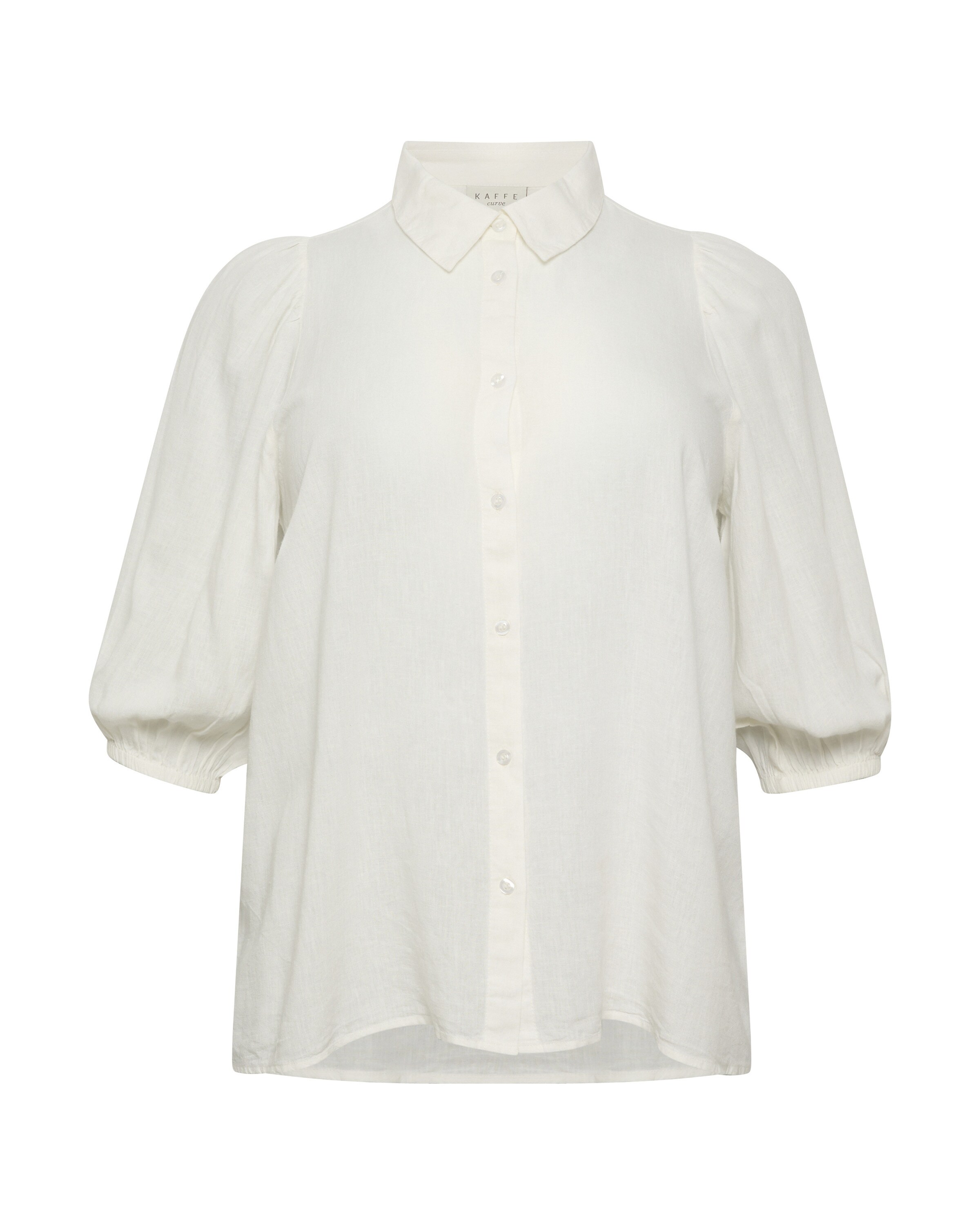 KAFFE CURVE Блузка 'Mille' в Белый: спереди