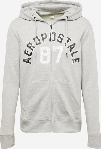 AÉROPOSTALE Sweatvest in Grijs: voorkant