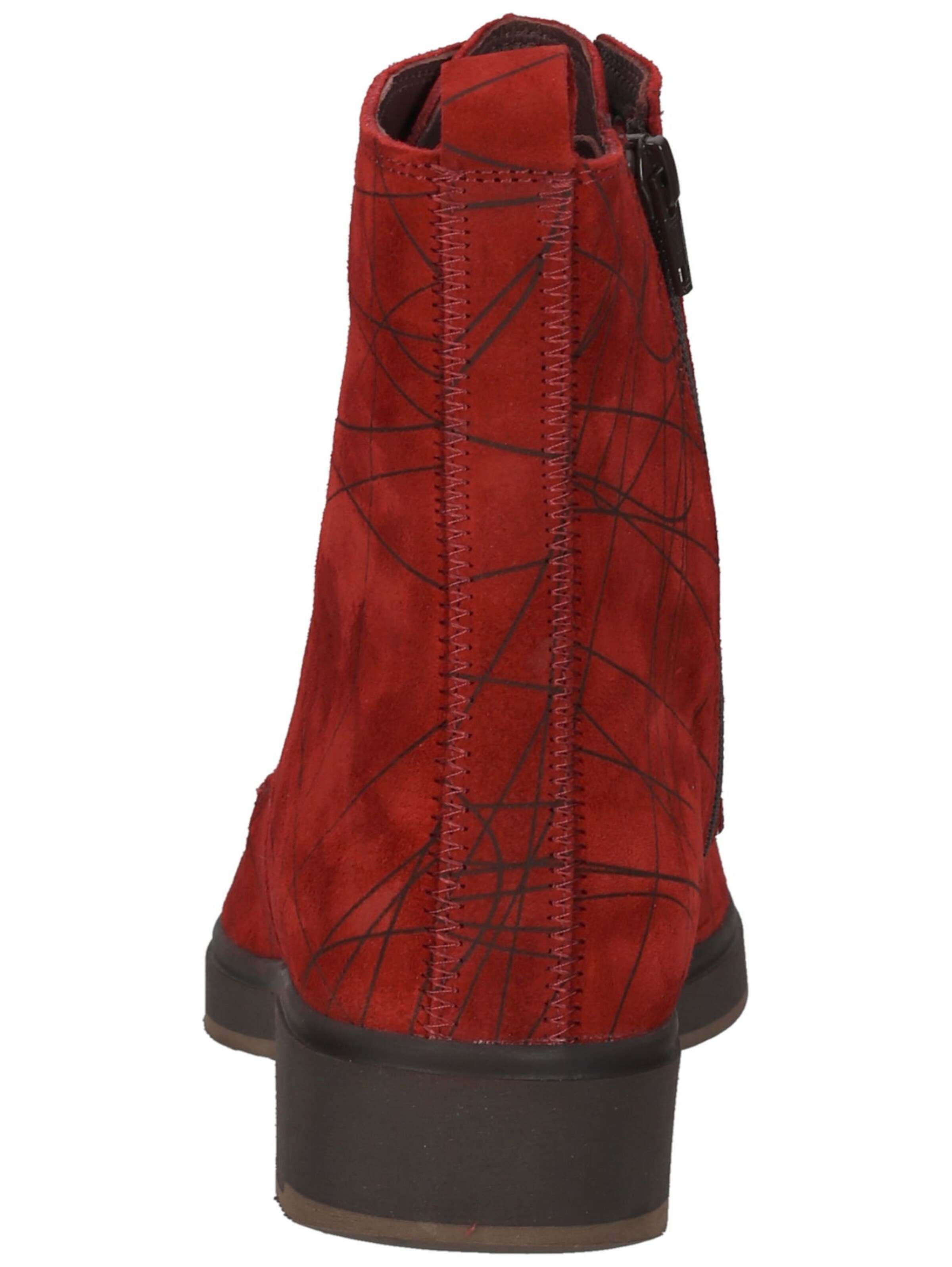 Bottines à lacets THINK! en rouge