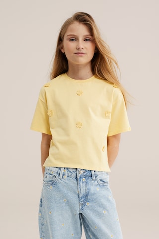 WE Fashion Koszulka w kolorze żółty: przód