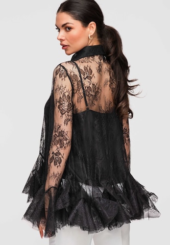 Ombre Blouse in Zwart