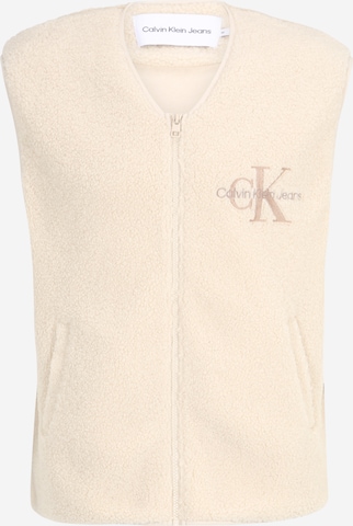 Gilet Calvin Klein Jeans en beige : devant