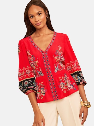 love & roses Blouse in Red: front