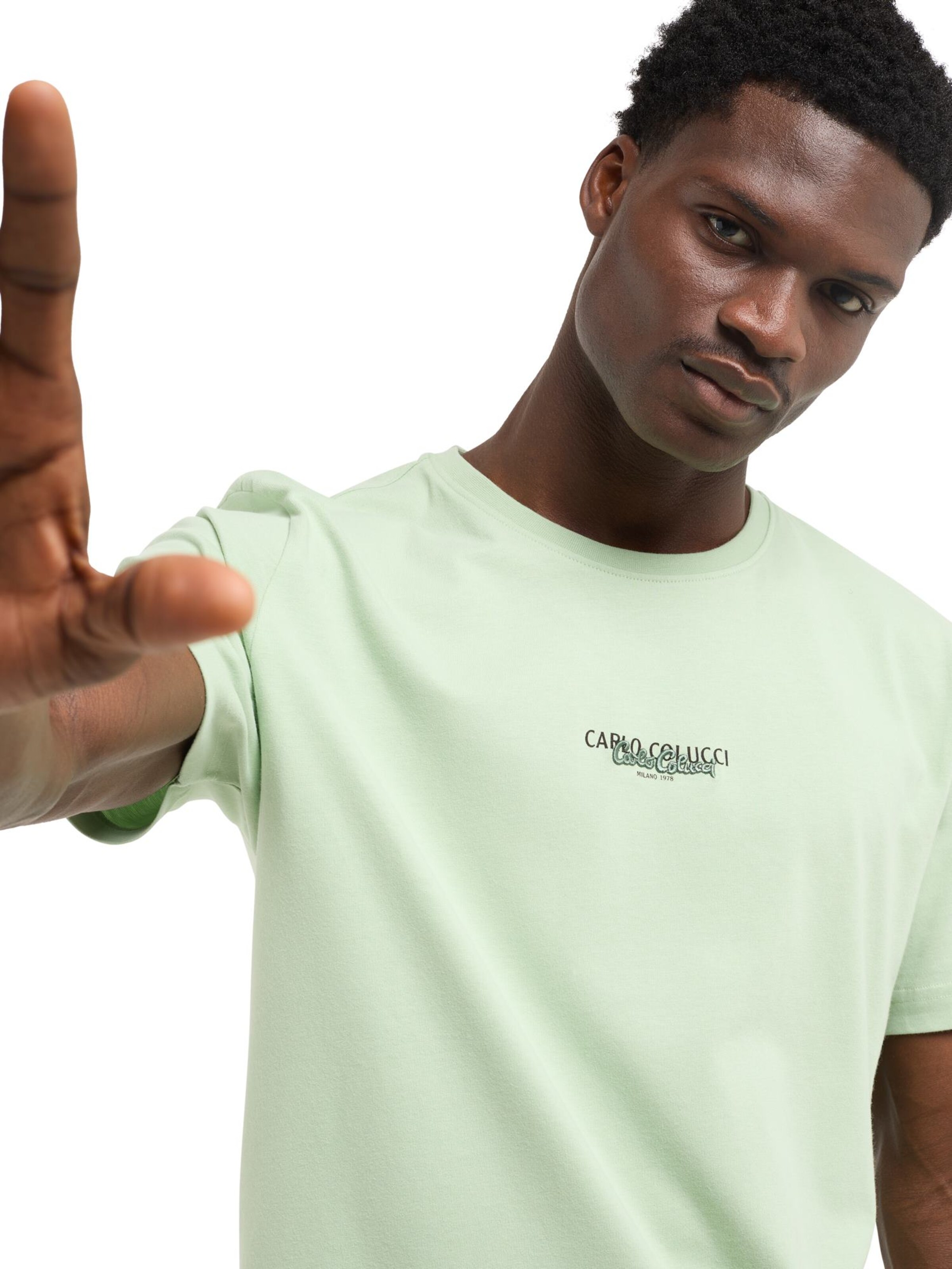 T-Shirt ' De Salvador ' Carlo Colucci en vert